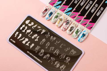Пластина для стемпинга Go! Stamp 28 Self-Love by @veneranailspb