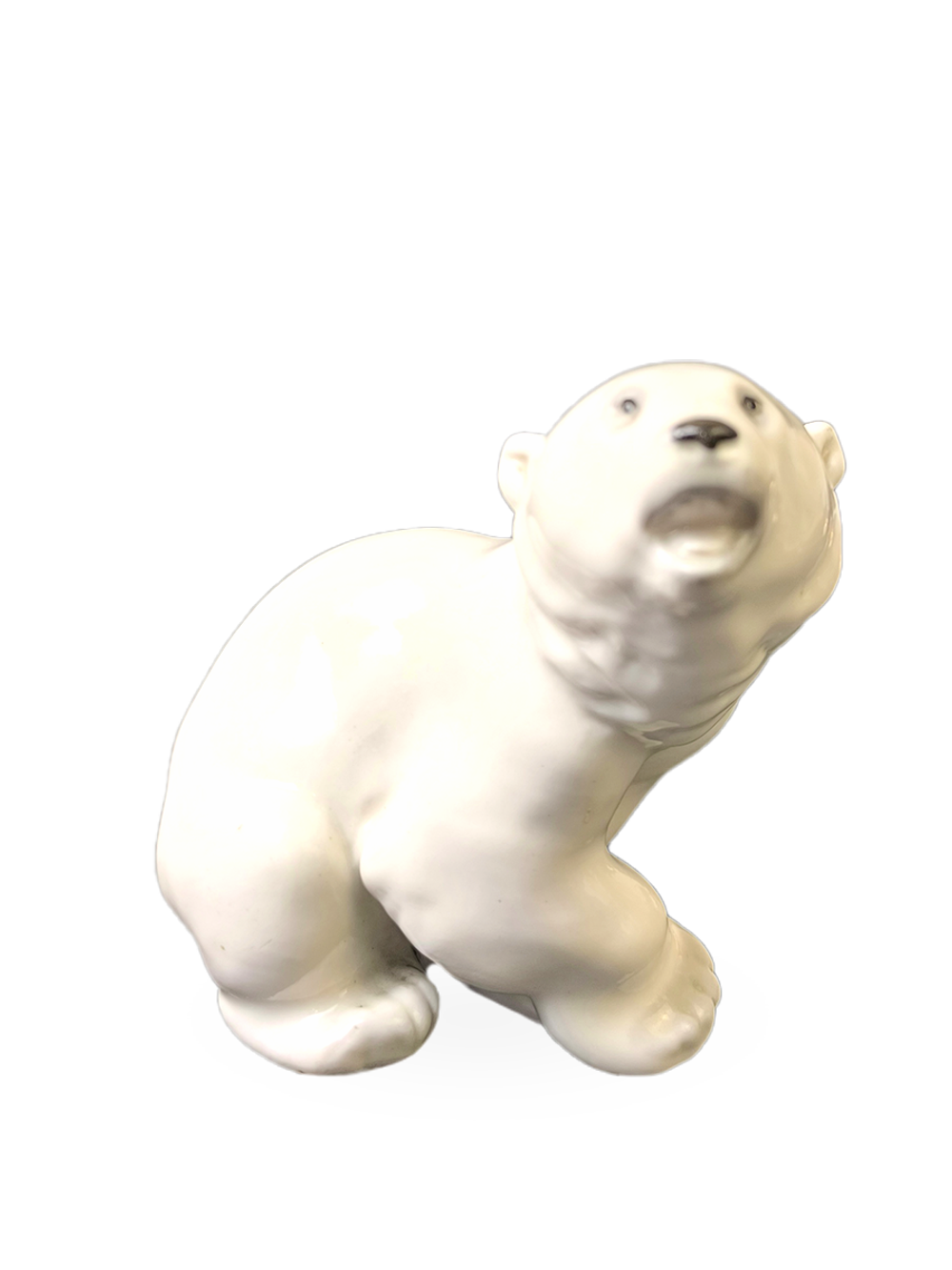 Фарфоровая статуэтка "Белый медведь" ЛФЗ