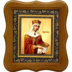 Елена Святая царица. Обретение Честного Креста и гвоздей. Икона на холсте