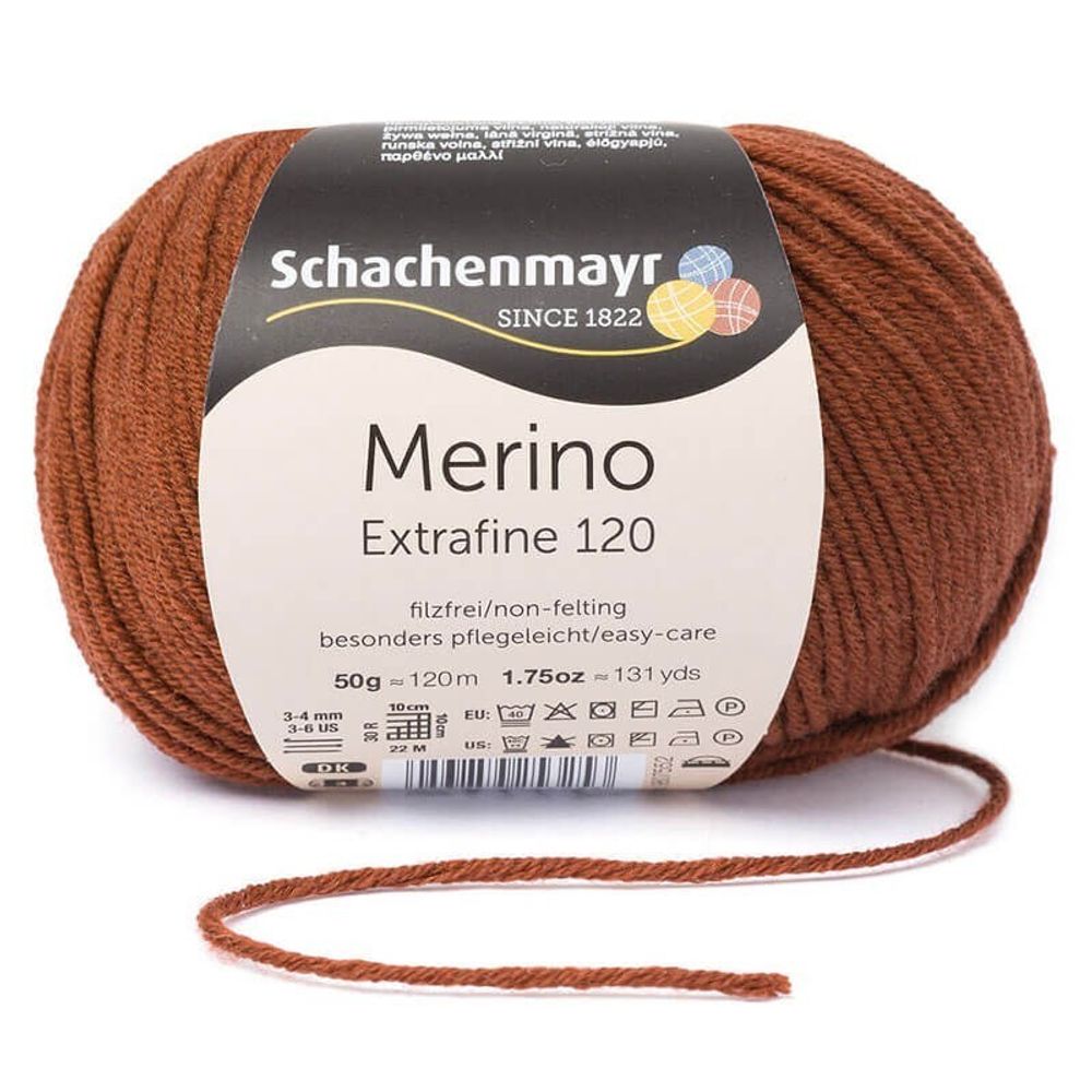 Пряжа Schachenmayr Merino Extrafine 120 (00107)