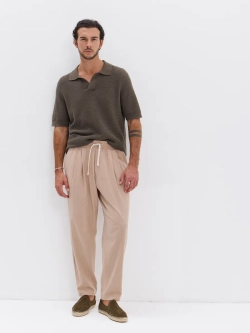 Штаны хлопковые с защипами