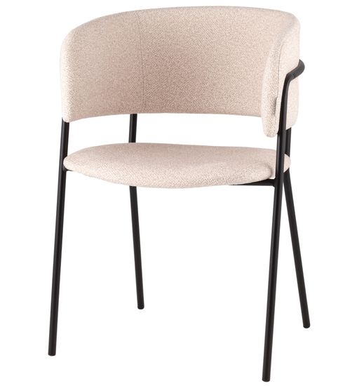 Кресло Нэлли New буклированный велюр бежевый