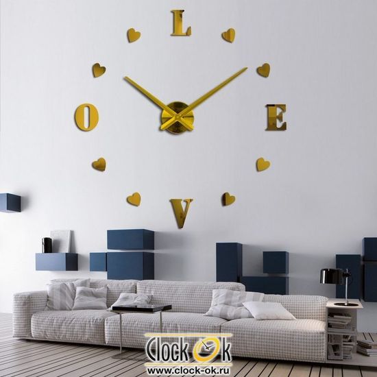 Настенные 3D часы Sweet Love