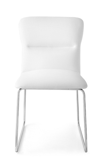 Стул М-City DISAUR Frida Cb, 1806-Sk Mt.P77 Chromed, Skuba S92 Optic White