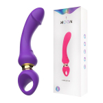 Фиолетовый изогнутый вибромассажер 21,1см I-Moon Vibrator MY-226