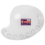 Палитра художественная пластиковая овальная 28х21 см, 9 ячеек, BRAUBERG ART DEBUT, 192229