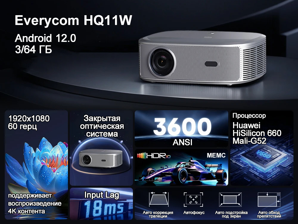 Проектор Everycom HQ11W