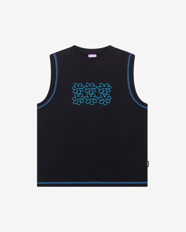 Майка face flower черная - фото 1