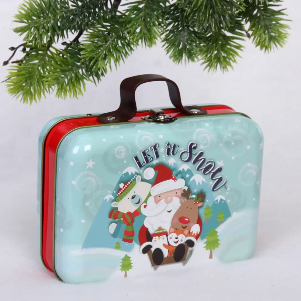 Банка жестяная «Зимние покатушки» 18*13*7,5см