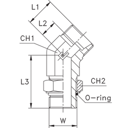 Штуцер FRA45 DL22 UNF 1.1/16 (корпус)