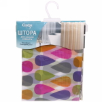 Штора для ванной EVA 180*180"Селфи» Радужные капли