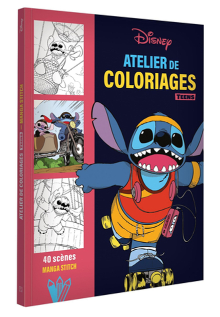 Hachette раскраска по номерам DISNEY TEENS - Atelier de coloriages - Manga Stitch(предзаказ, дата выпуска 12.02.2025)