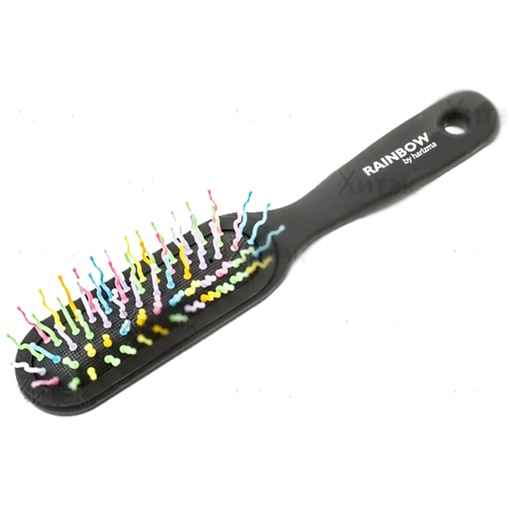 Щетка для волос Harizma Rainbow h10701 узкая