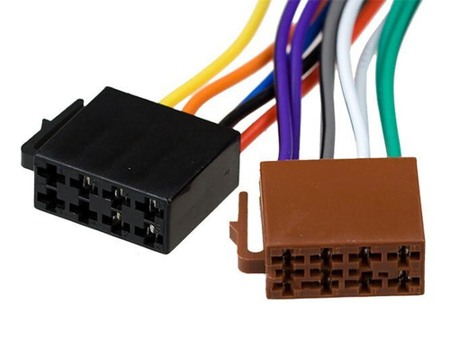 Разъем для автомагнитолы  Евро  ISO 2 гнезда акустика+питание (REXANT)