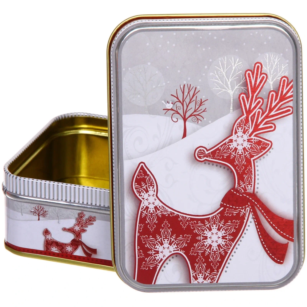 Банка жестяная «Сказочный Олень» 350мл 12*8,5*4,3см