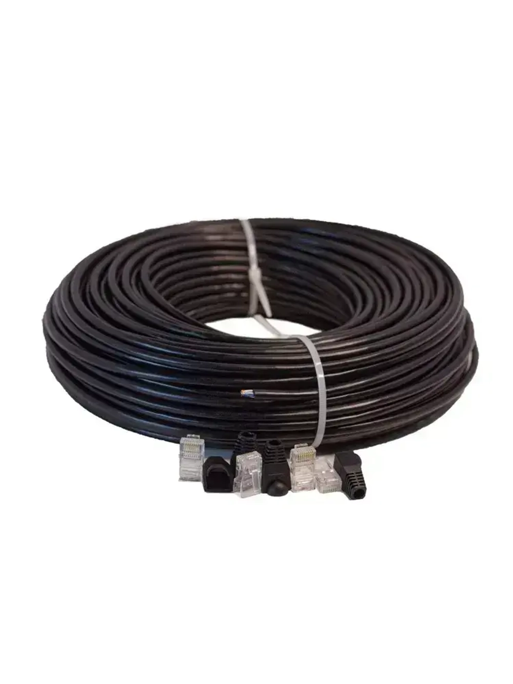 Витая пара, интернет кабель уличный, 50 метров, CCA, UTP, 8 жил