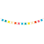 Гирлянда-флажки "Happy Birthday" 3м (цветная)
