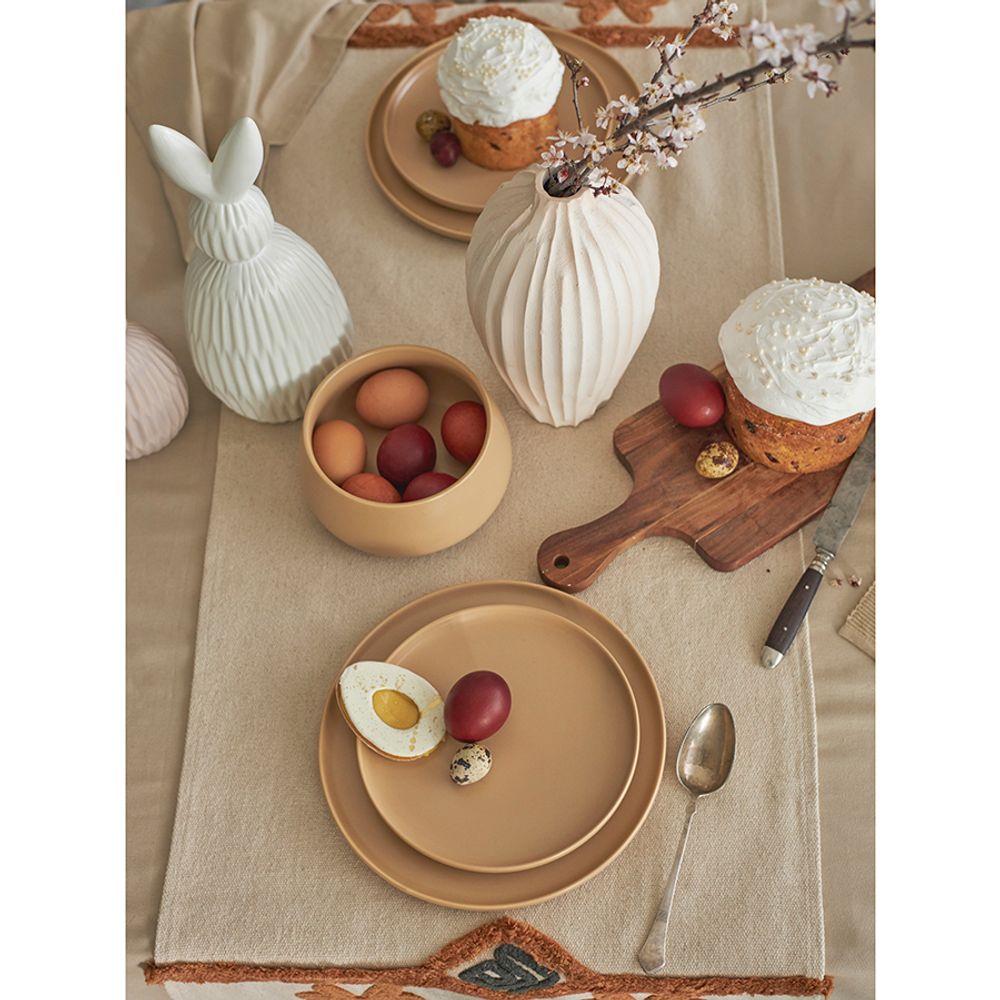 Набор из двух тарелок бежевого цвета из коллекции Essential, 20 см