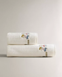 ZARA HOME ДЕТСКОЕ ПОЛОТЕНЦЕ PEANUTS™, ЖЕЛТОВАТО-БЕЛЫЙ