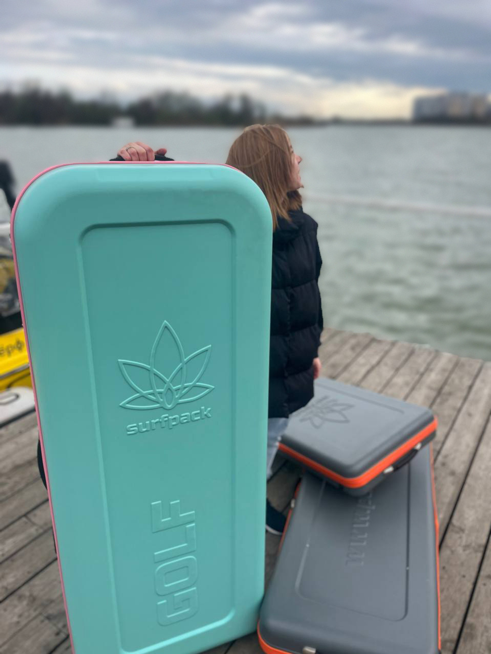 Чехол защитный для вейксерфа на колесах SurfPack водонепроницаемый ударопрочный 53"