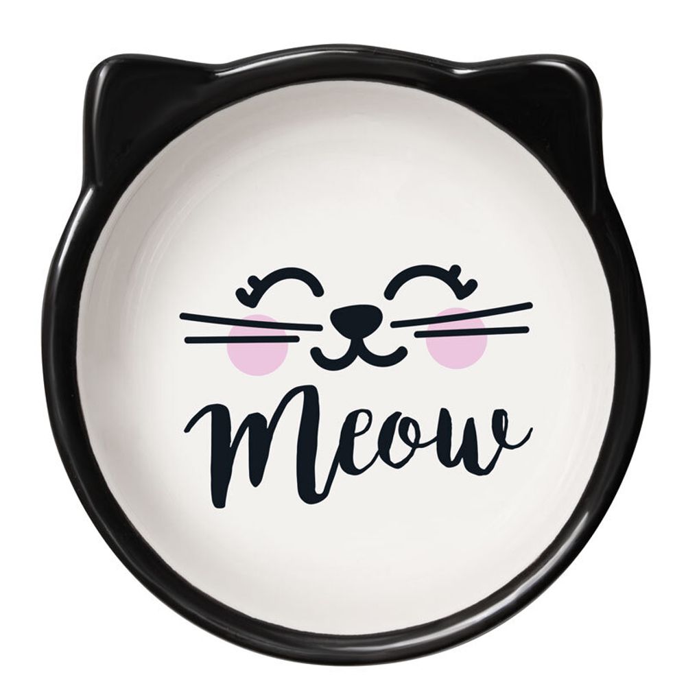 Миска керамическая на ножке "Мордашка", 0,12л, Triol