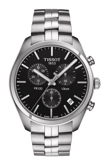 Tissot T101.417.11.051.00 мужские часы с хронографом Tissot PR 100 CHRONO CLASSIC