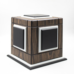 Урна для праха "Куб Квадро" с накладками