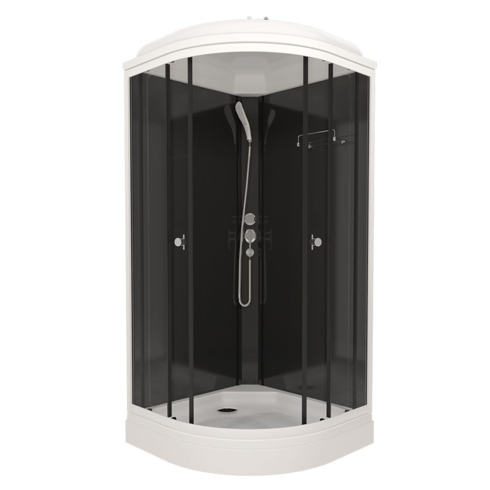 Душевая кабина DIONRIA (90х90) стекло тонированное, поддон низкий