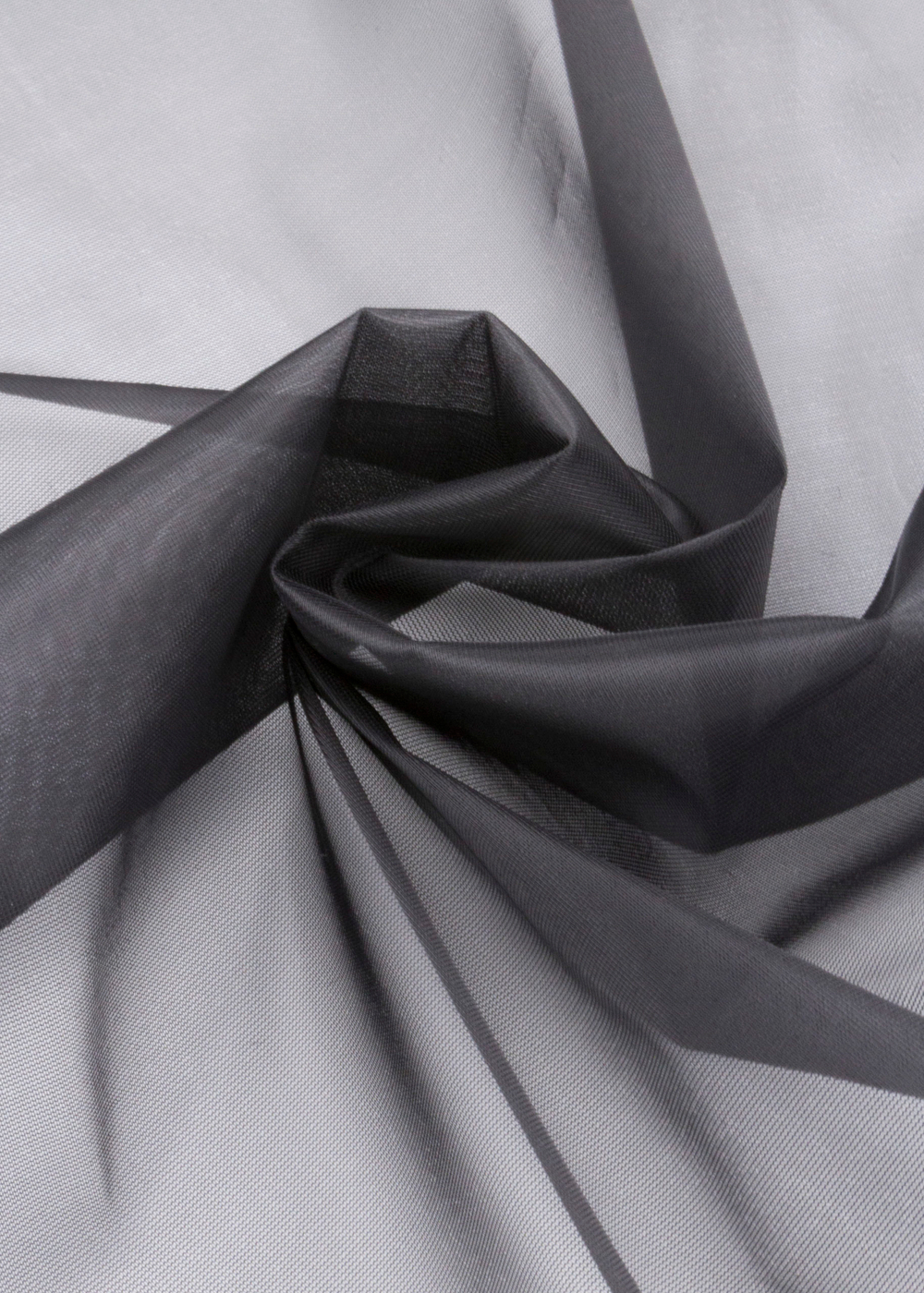 Сетка корсетная черная жесткая неэластичная отрезами (Турция)