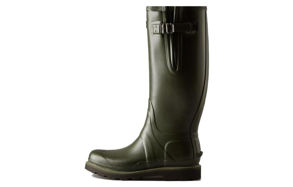 HUNTER Thermal Waterproof Abrasion Resistant Cushioning Rain Boots Men"s Dark Green