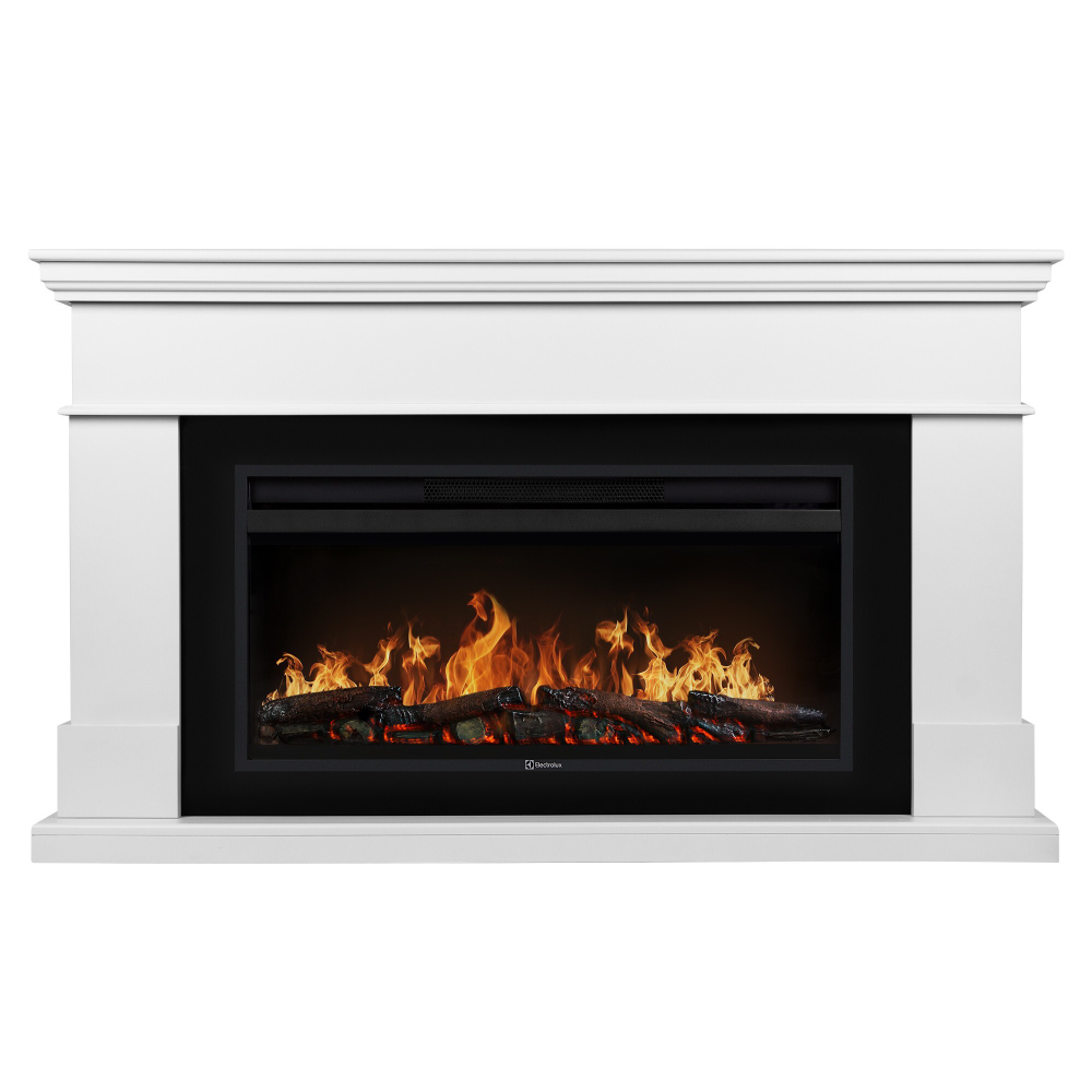 Каминокомплект: Очаг Electrolux EFP/P-4220LS, портал California 42/40/36, белый