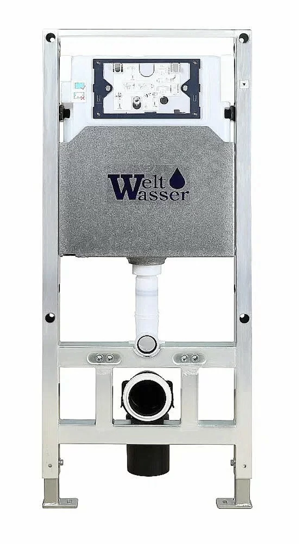 Унитаз с инсталляцией WeltWasser AMBERG 506 ST + JECKENBACH 004 GL-WT + AMBERG RD-WT