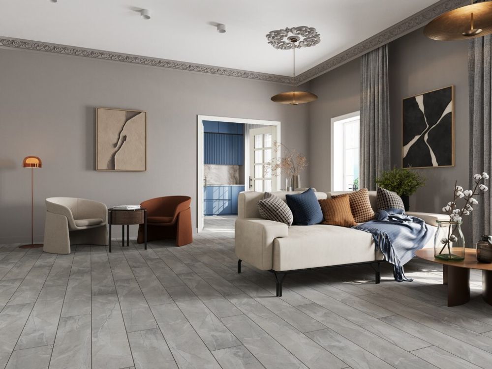 Large 8/34 4V Мрамор серый, 2,54 м²