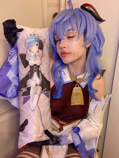 Мини дакимакура Рем из Re:Zero. Жизнь с нуля в альтернативном мире арт. M0788, 60х20 см