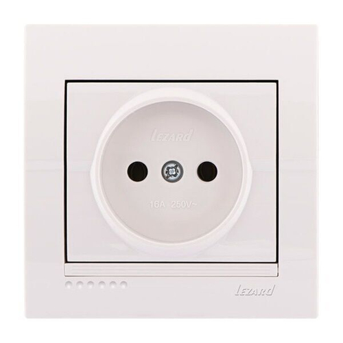 DERIY 702 0202 121 Розетка б/з керамика бел