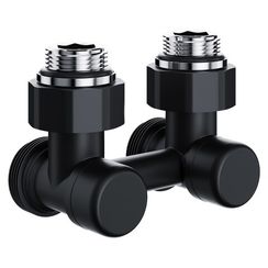 Узел нижнего подключения Royal Thermo Design угловой 1/2quot;х3/4quot; EK (черный)
