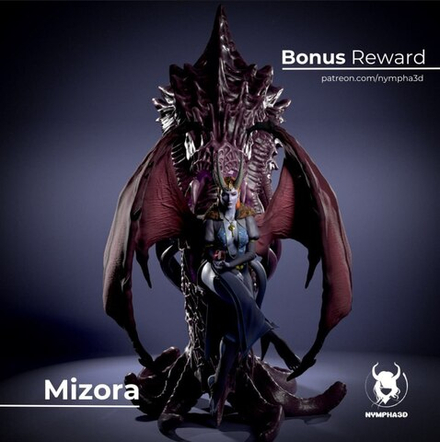 Фигурка Мизора полудьявол врата балдура Mizora Baldurs Gate 3 bg3