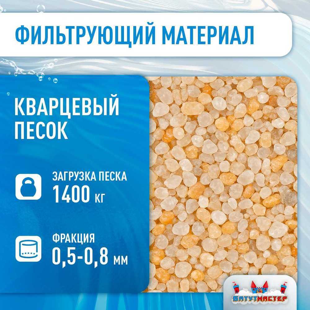 Песочный фильтр WL-ADG1400 для бассейна до 544 м³, до 1400 кг песка, до 68000 л/ч