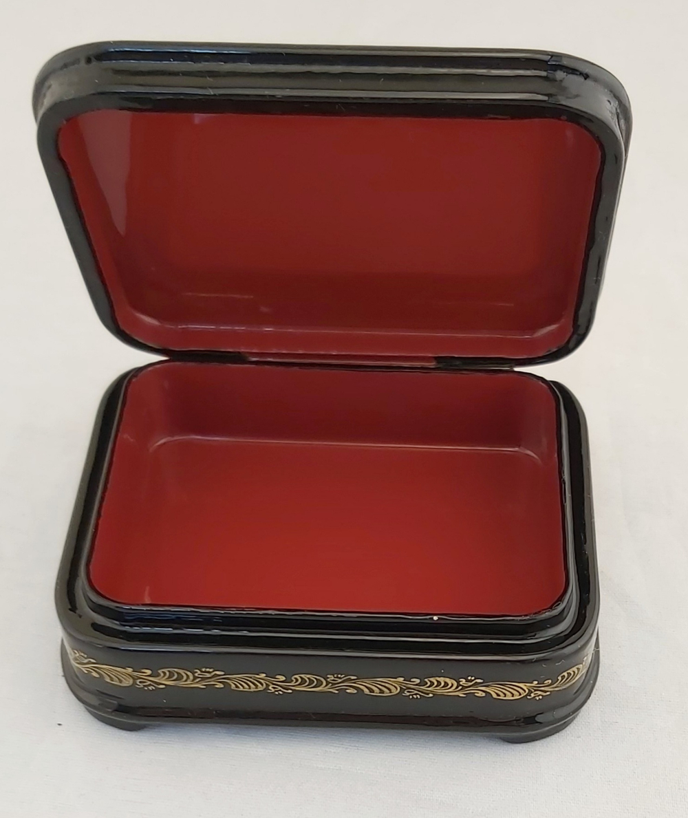 Шкатулка "Тройка" (Ручная роспись Палех)