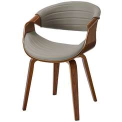 Стул Curv 2, серая экокожа