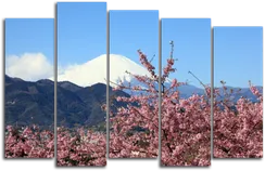 Модульная картина "Вишня в горах"