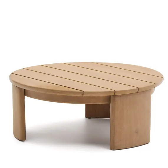 Журнальный столик Xoriguer из массива эвкалипта Ø95 см