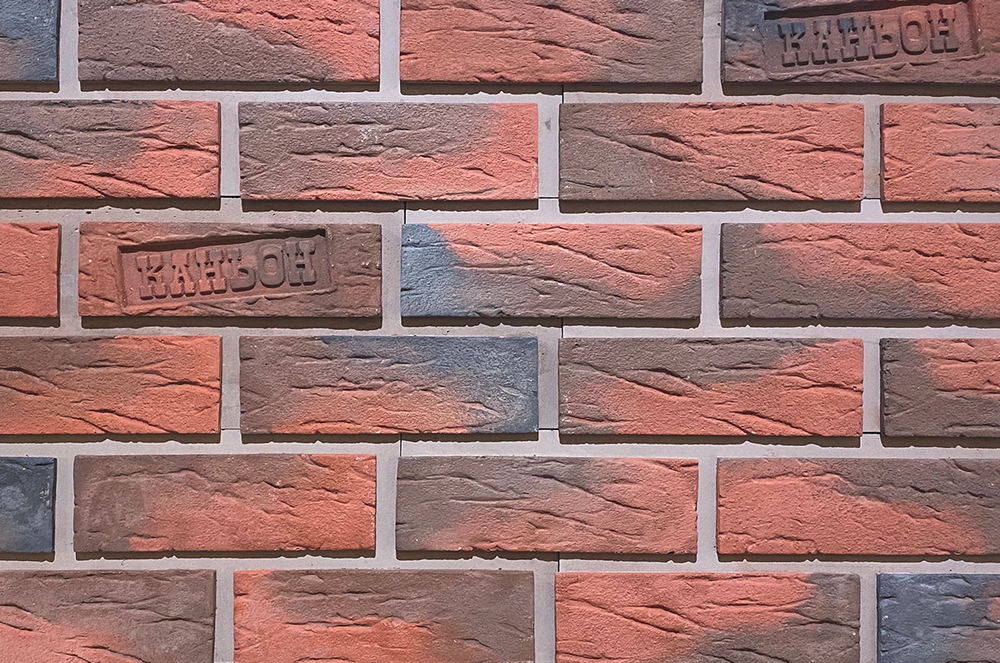 Навесной декоративный камень Каньон, коллекция Клинкер