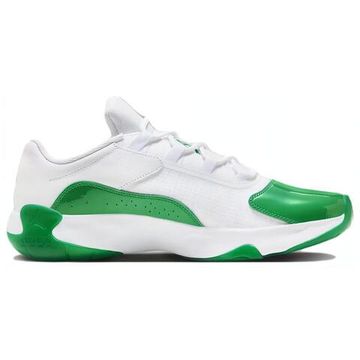 Jordan Air Jordan 11 Винтажные баскетбольные мячи Низки по Бело-зеленым Женским