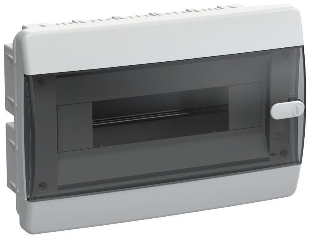 Щит пласт.. ЩРВ-П-12 IP41 черн. пр. дв. IEK UNION Compact