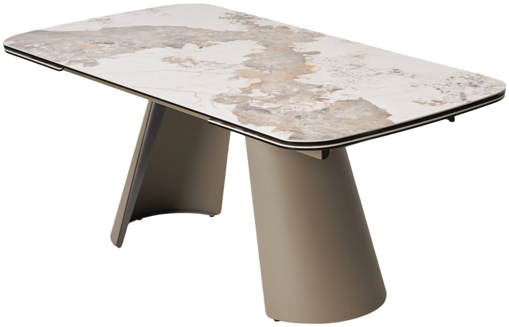 Стол М-City DISAUR Стефан (Stefan) 180 Пандора (Gloss Luxury Pandora) керамика, стекло, Латте