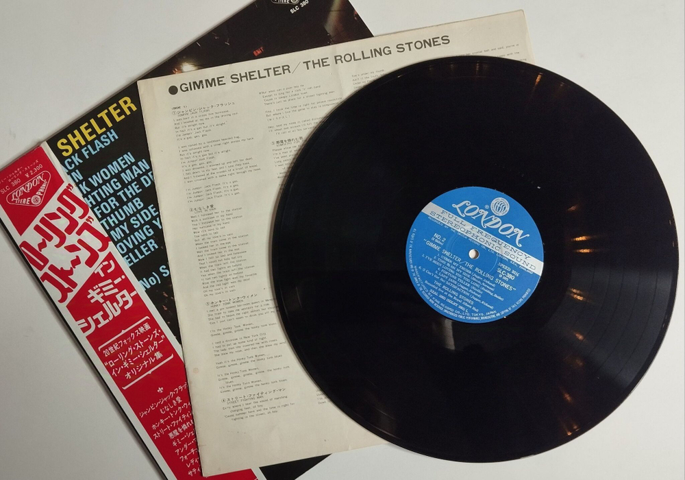 Винтажная виниловая пластинка LP The Rolling Stones Gimme Shelter (Japan 1971) (Obi) SLC-380