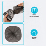 Мешки для мусора "Vega", 48х55 см, 30 литров, 5 мкм, 20 шт/рул., черные