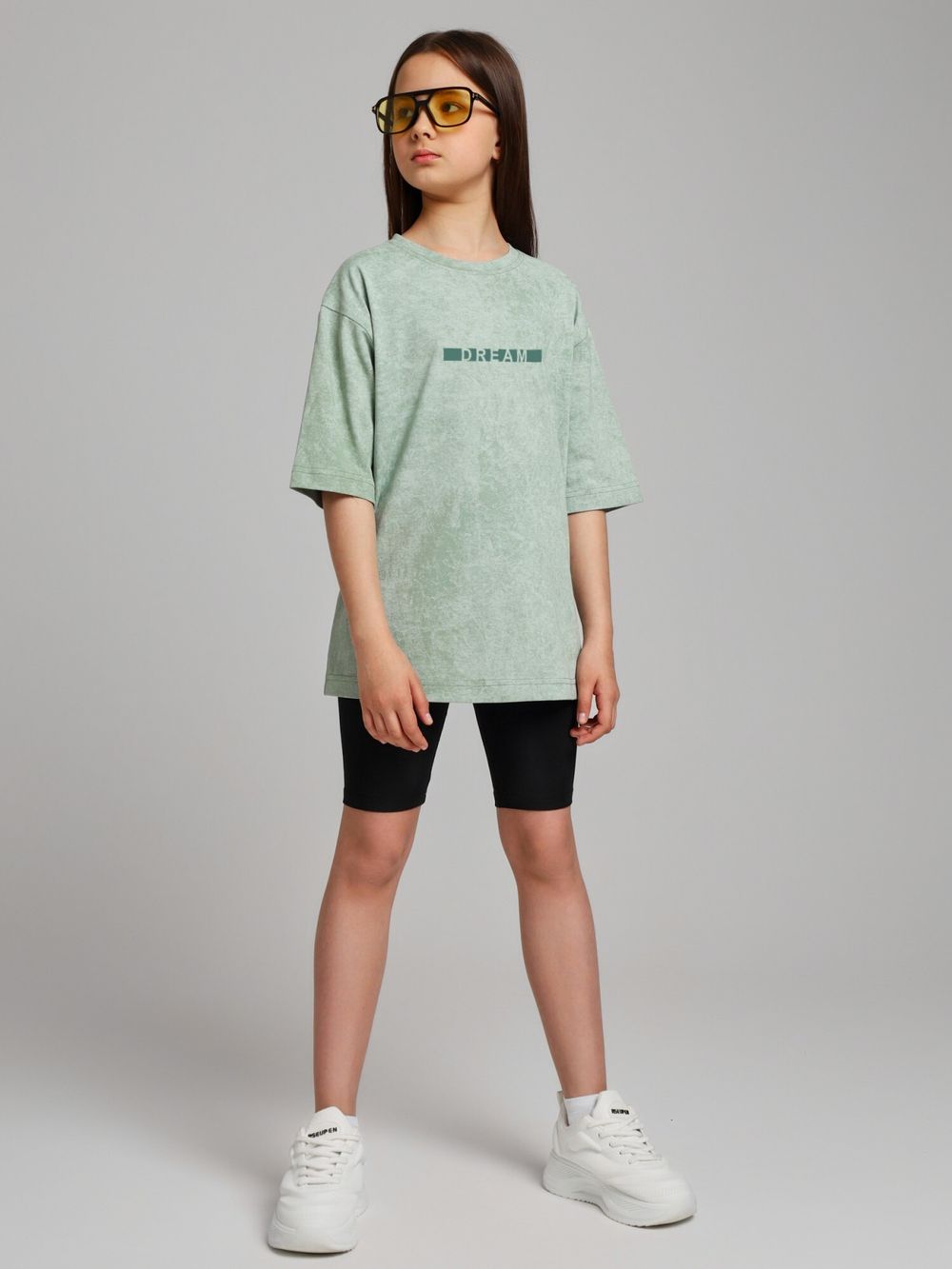 Фуфайка (футболка) для девочки Сидней-1 Виотекс ФИСТАШКОВЫЙ