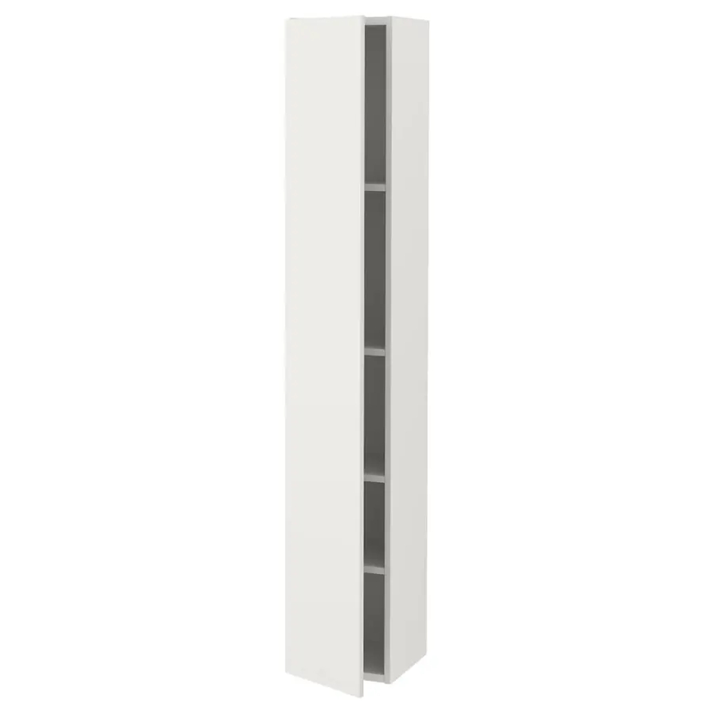 Высокий шкаф с дверцами - IKEA ENHET, белый, 30х32х180 см, ЭНХЕТ ИКЕА